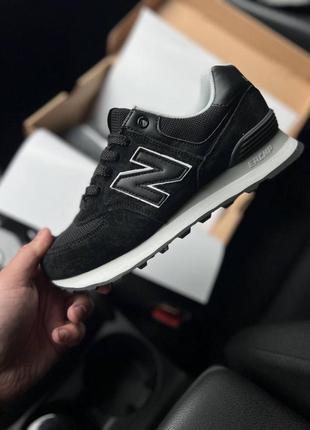 Кроссовки женские new balance 574 black &amp; white