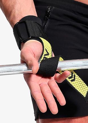 Лямки для тяги штанги aolikes hw-7633 black + yellow|вигідна ціна|