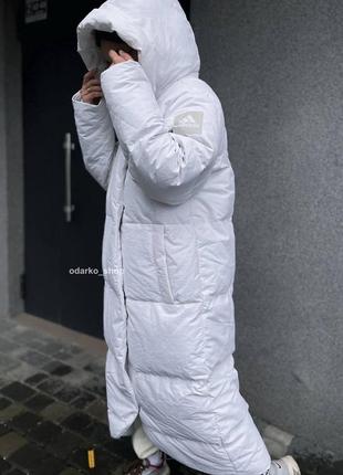 Пуховик adidas big baffle женский