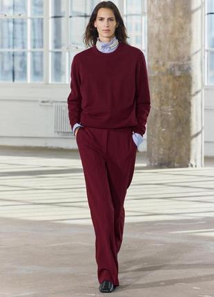 Бордові штани жіночі zara new