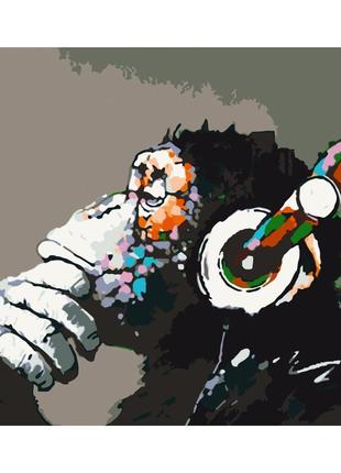 Картина по номерам "disco monkey" art craft 11675-ac 40х50 см