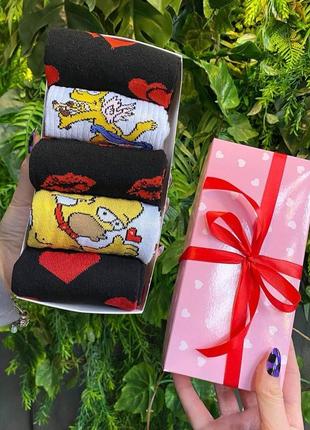 Набір жіночих шкарпеток 36-41 5 пар у подарунковій коробці|вигідна ціна|