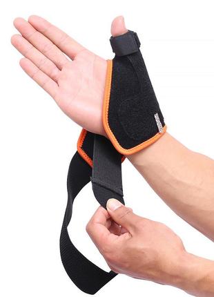 Бандаж ортез на зап'ясті та великий палець aolikes a-1670 right back + orange|вигідна ціна|