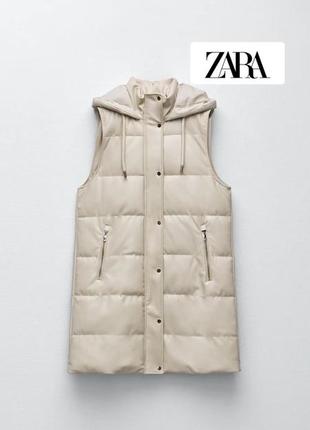 Новая безрукавка из эко кожа от zara