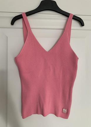 Banana moon розовый топ в рубчик s - m размер