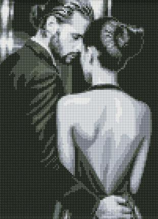 Алмазная мозаика без подрамника "рядом с любимой" amc7903 30х40 см