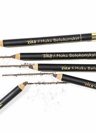 Zola maks belokonskyi олівець для брів пудровий 1.19 g / powder brow pencil / alla zayats