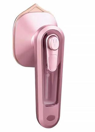Ручной мини утюг micro steam iron c020 портативный для сухой и влажной глажки 220в pink