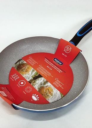 Сковорода magio mg-1179 з мармуровим антипригарним покриттям 28 см|знижка|