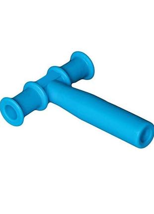 Сенсорная жевательная трубка для аутичных детей т-образная оральная моторика blue|вигідна ціна|