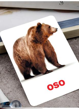 Картки домана ‘‘дикі тварини ’’ іспанською мовою, у наборі 23 карток