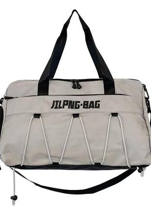 Спортивна сумка темно сіра 50*28*20см jingpin 28 літрів | bag290-2