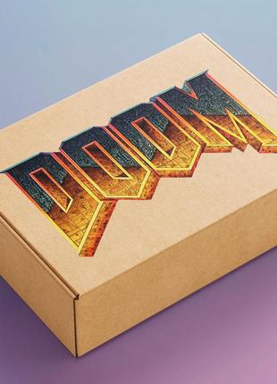 Подарочный бокс набор сувениров товары doom игровой бокс