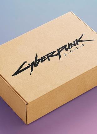 Подарунковий бокс набір сувенірів cyberpunk 2077 кіберпанк 2077 ігровий бокс