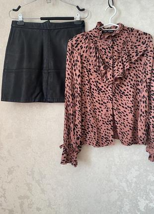 Комплект блуза zara и юбка
