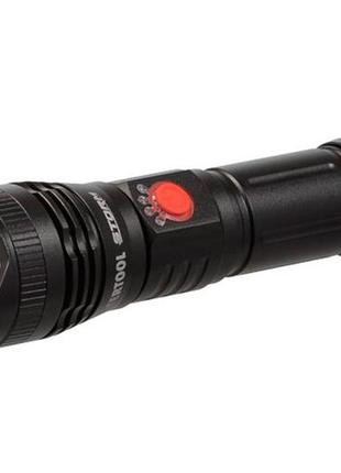 Фонарь ручной intertool-storm - 10вт x 1200лм x 2200мaч 3