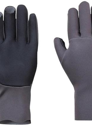 Перчатки shimano chloroprene exs 3 cut gloves m ц:gray