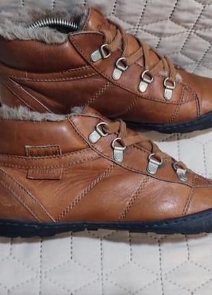 Зимние кожаные ботинки palladium, 39 р., 25,5 см