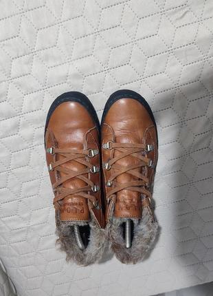 Зимние кожаные ботинки palladium, 39 р., 25,5 см4 фото