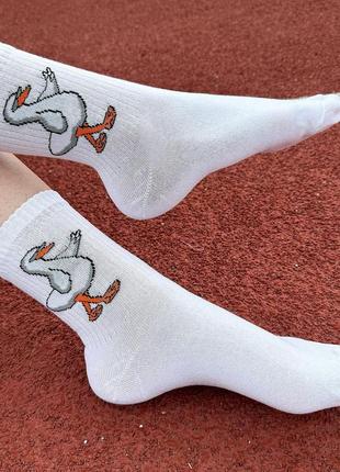 Шкарпетки жіночі високі 1 пара "гусь" 36-41 р бавовняні|вигідна ціна|