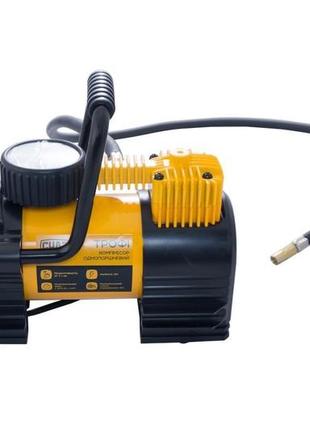 Мінікомпресор автомобільний сила — 7 атм x 37 л/хв однопоршневий з ліхтариком