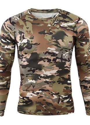 Тактичний лонгслів із довгим рукавом a659 camouflage cp 3xl|вигідна ціна|