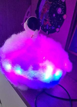 Нічний світильник астронавт на хмарі 🌏omnistore🌏, usb, пульт, 200 режимів свічення|вигідна ціна|9 фото