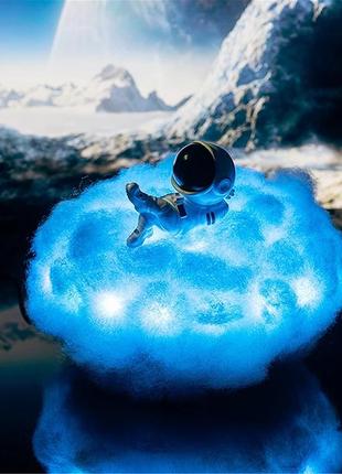 Нічний світильник астронавт на хмарі 🌏omnistore🌏, usb, пульт, 200 режимів свічення|вигідна ціна|4 фото