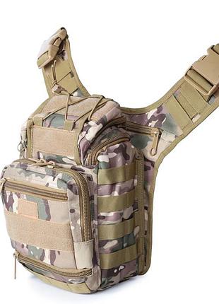 Сумка тактическая через плечо aokali outdoor a25 camouflage cp