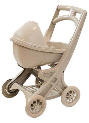 Коляска для ляльок з люлькою 0121/02eco бежевий