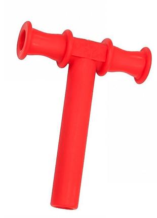 Сенсорная жевательная трубка для аутичных детей т-образная оральная моторика red|вигідна ціна|