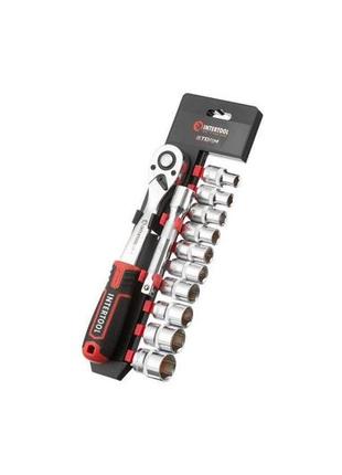 Набор инструмента на планке intertool - 1/2" x 12 ед. storm