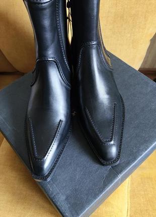 Кожаные ботильоны ботинки massimo dutti2 фото