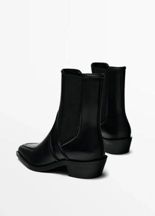 Кожаные ботильоны ботинки massimo dutti4 фото