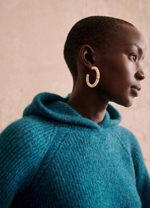 Sezane свитер джемпер худи с капюшоном sézane альпака 2