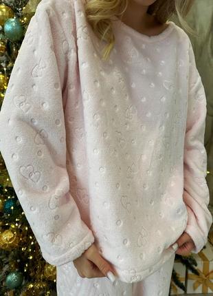 Тепла жіноча піжама велсофт7 фото