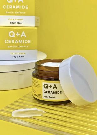 Защитный крем для лица с керамидами q+a ceramide barrier defence face cream 50 гр