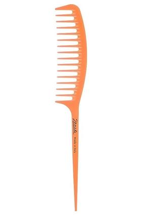 Гребень для волос с ручкой janeke fashion supercomb оранжевый