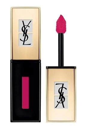 Помада блиск для губ yves saint laurent ysl
rouge pur couture vernis a levres pop water 219 fuchsia drops. 6 ml.