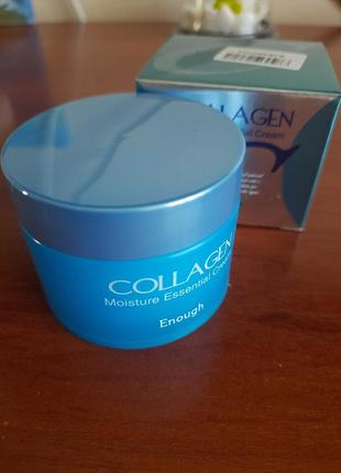 Зволожувальний крем для обличчя enough collagen, корея