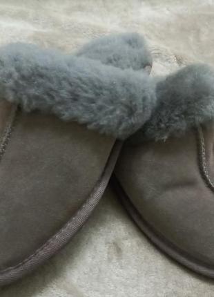 Тапочки фирменные замш овчина жен. 36-37р.ugg австрии