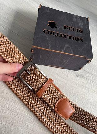 Ремень украинский ржий 3,5см унисекс, пояс резинка текстиль пояс ремень универсальный, ремень резинка мужской пояс тряпка женский синий резина