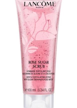 Цукровий скраб для обличчя lancome rose sugar scrub
