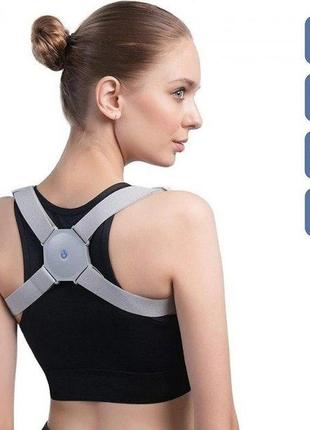 Корректор осанки с вибрацией корсет для спины, позвоночника smart sensor corrector (5744)