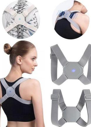 Корректор осанки с вибрацией корсет для спины, позвоночника smart sensor corrector (5744)