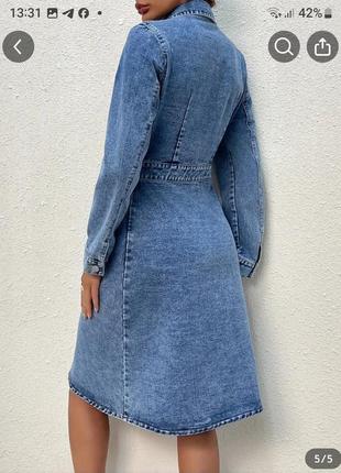 Женское джинсовое платье5 фото