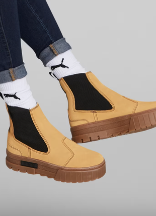 Замшеві/шкіряні черевики челсі puma