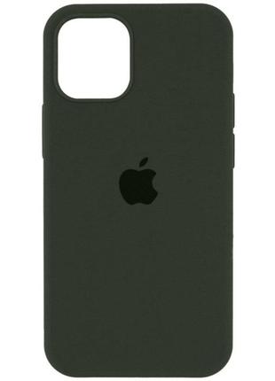 Чохол для смартфона silicone full case aa open cam for apple iphone 12 pro max 40,atrovirens