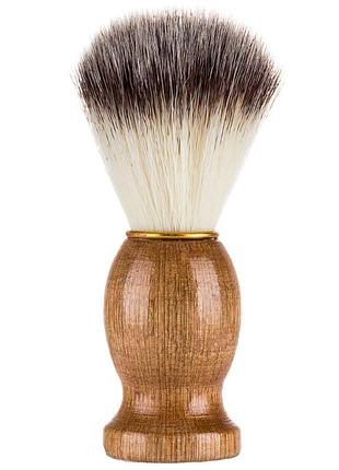 Помазок для бритья с комбинированный щетиной и деревянной ручкой
