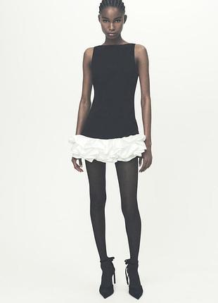 Платье комбинезон с воланами zara new
